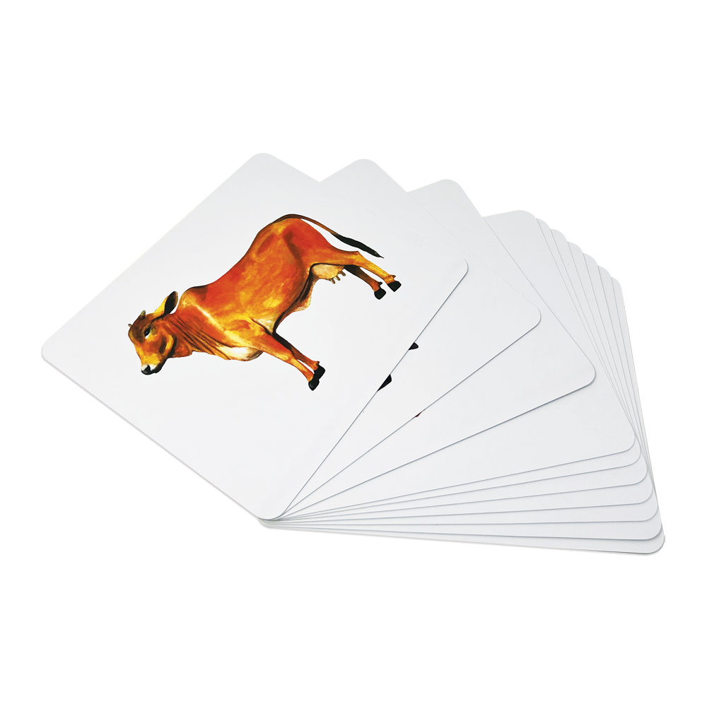 farm animals flash cards for baby