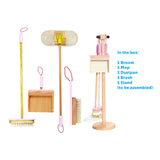 broom mop dustpan brush cleaning play set for toddlers