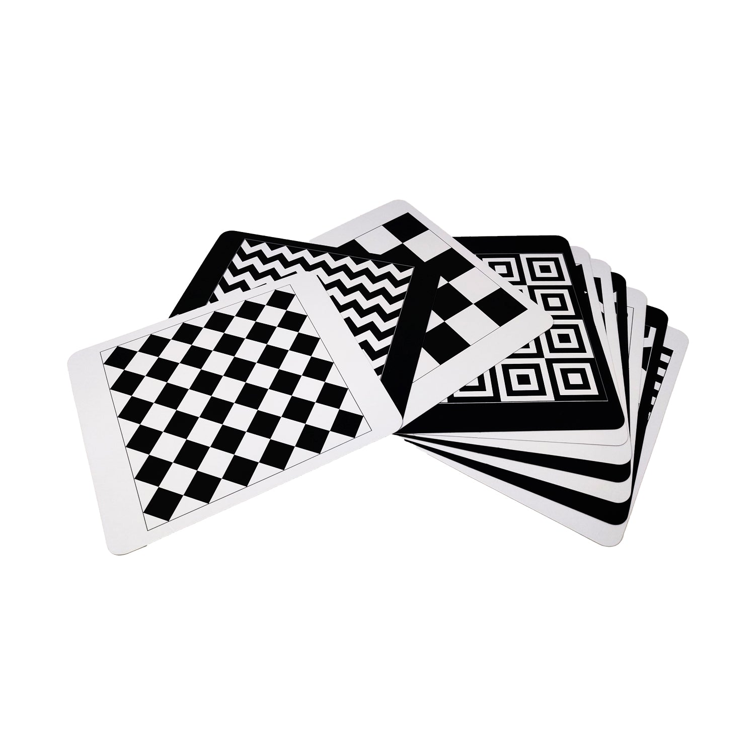 black and white high contrast infant flashcards