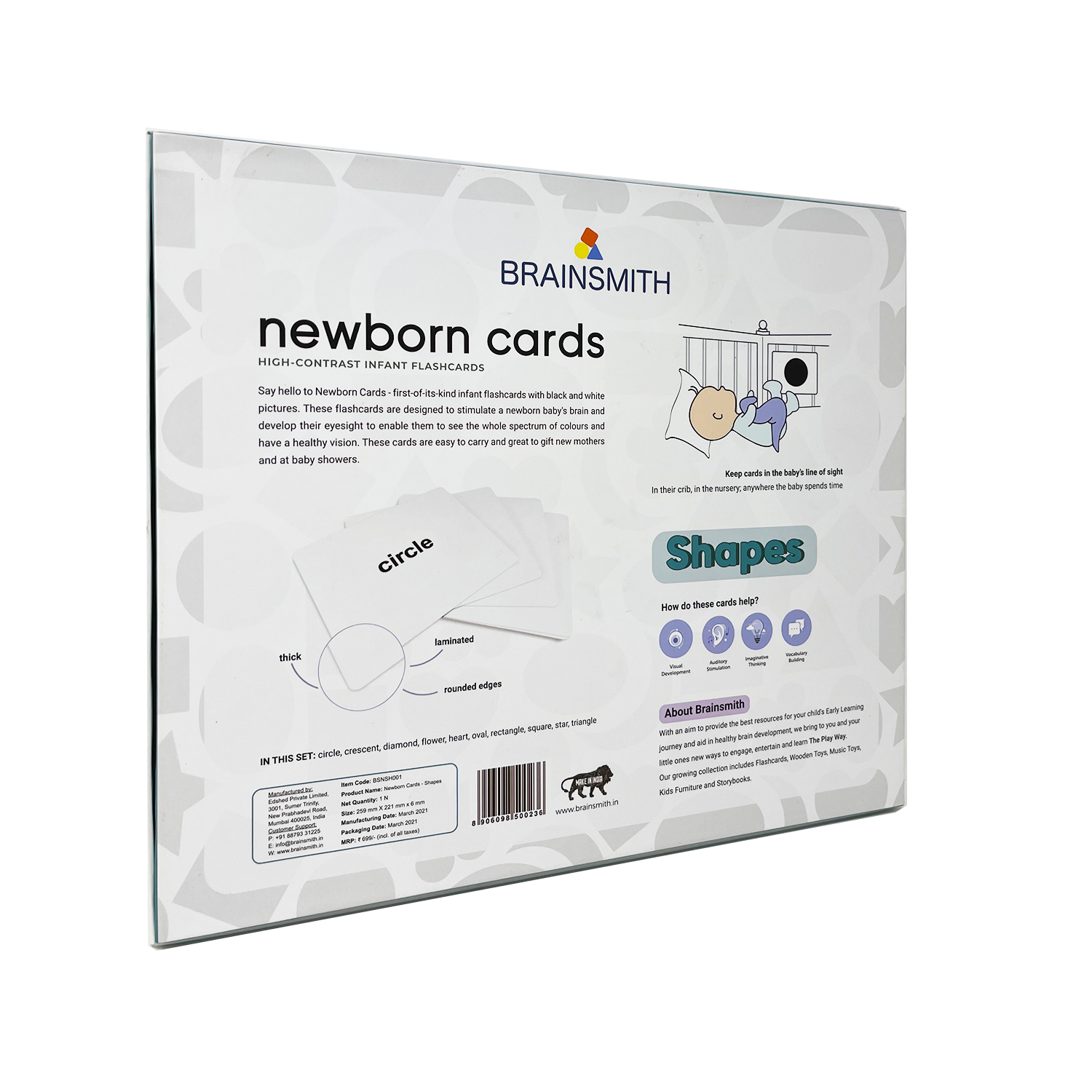 black and white infant flashcards for new born