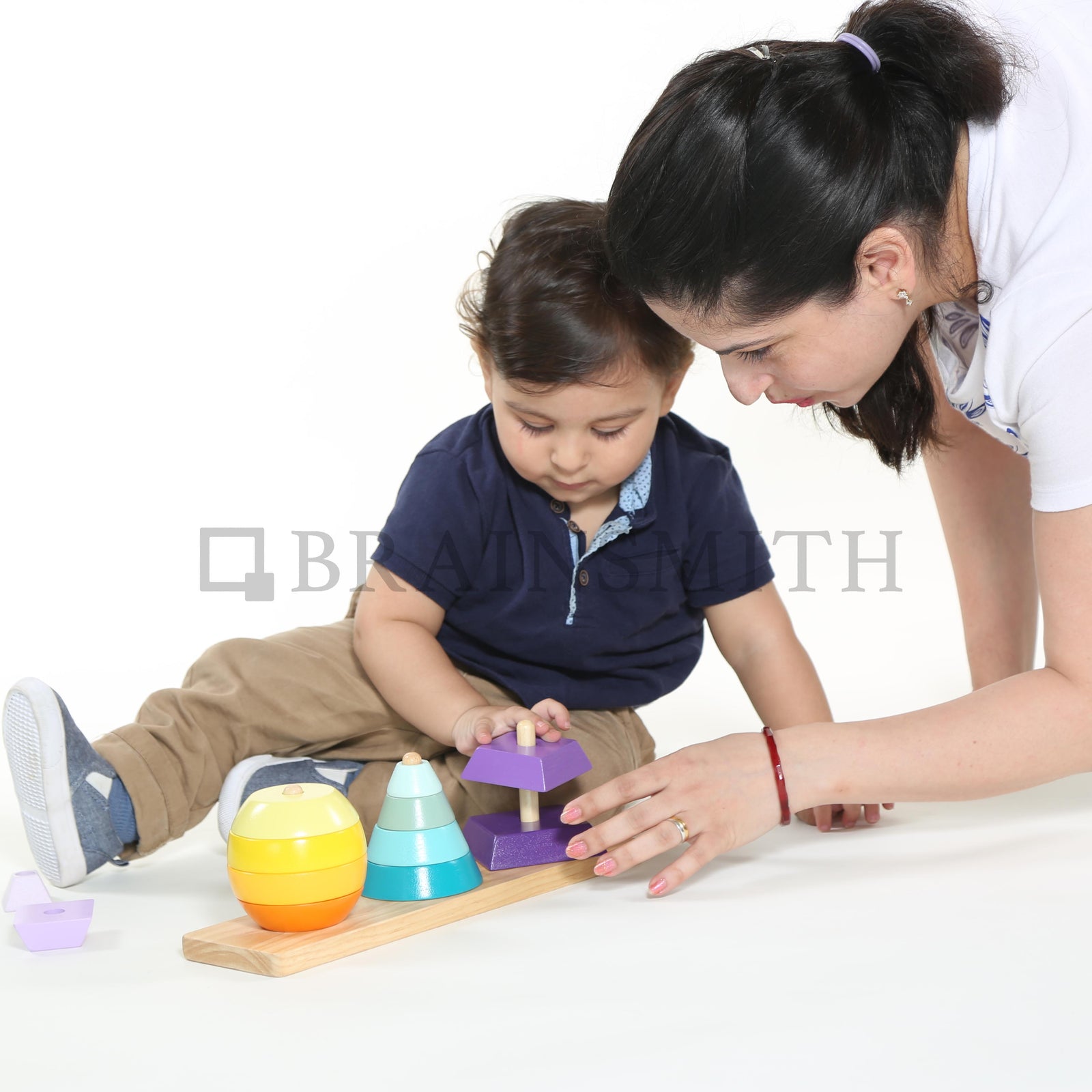 wooden stacking toy for toddlers