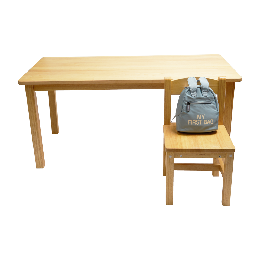 Wooden Kids table and chair set for schools, online classes and activity time