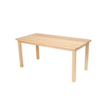 kids rectangular wooden activity table. brainsmith