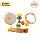 wooden percussion toys for toddlers and kids