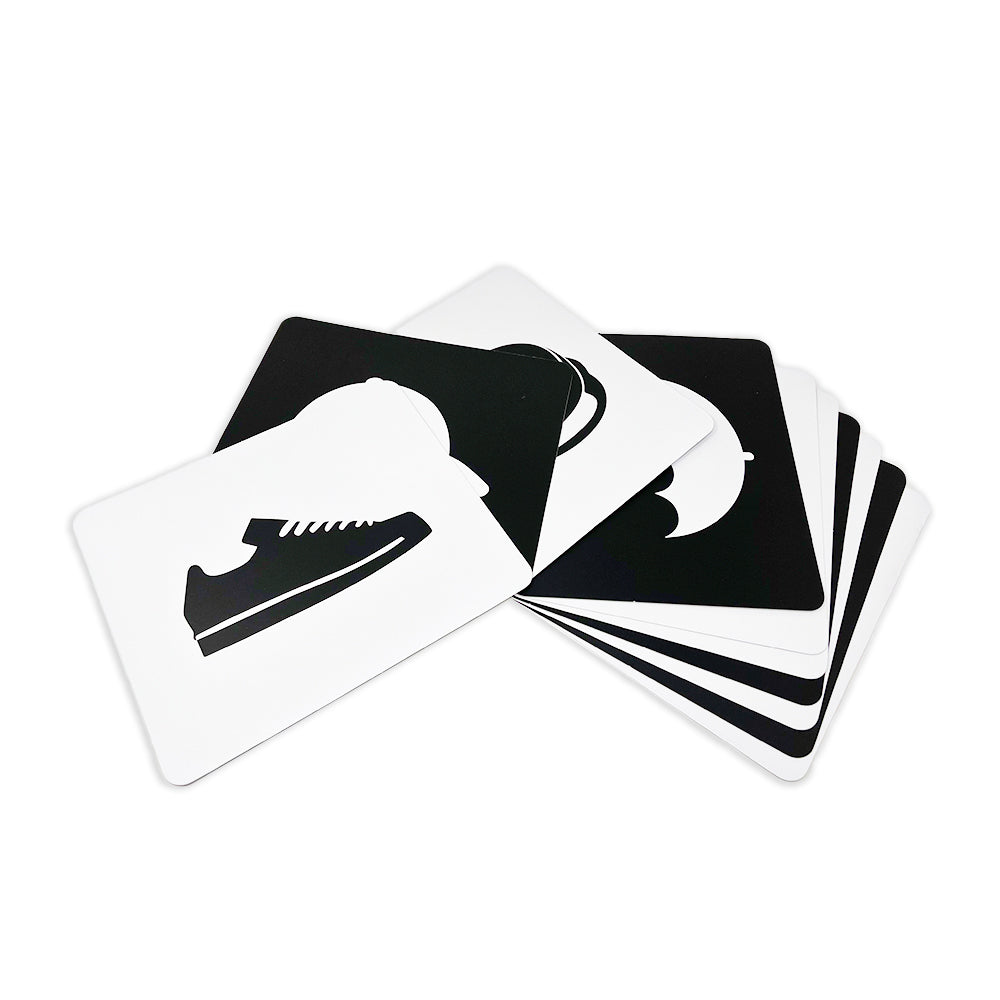 high contrast infant stimulation flashcards