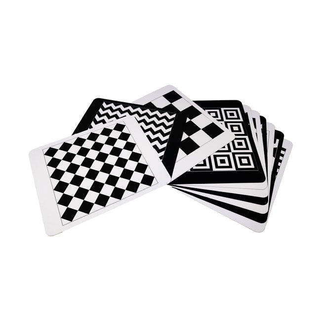 black and white high contrast infant flashcards
