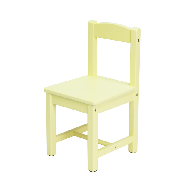 Brainsmith yellow wooden chair for toddler preschool