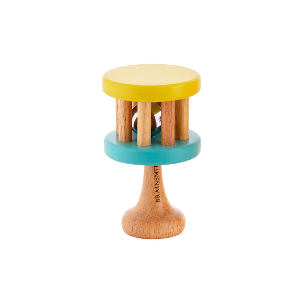 wooden rattle toy for infant baby toddler
