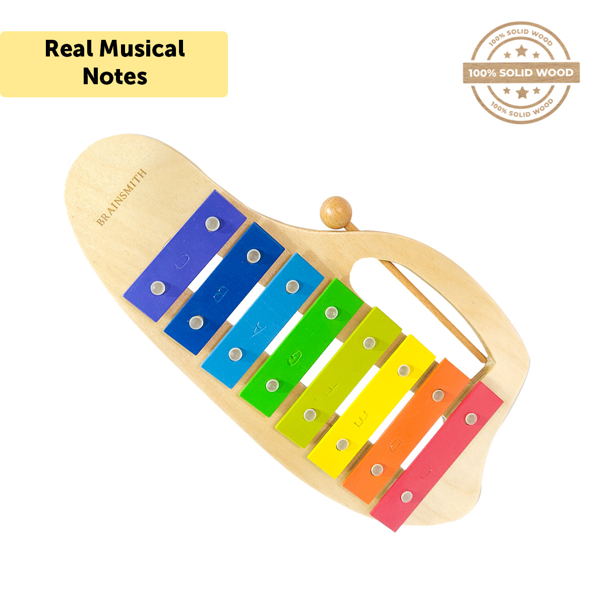 wooden musical xylophone real notes