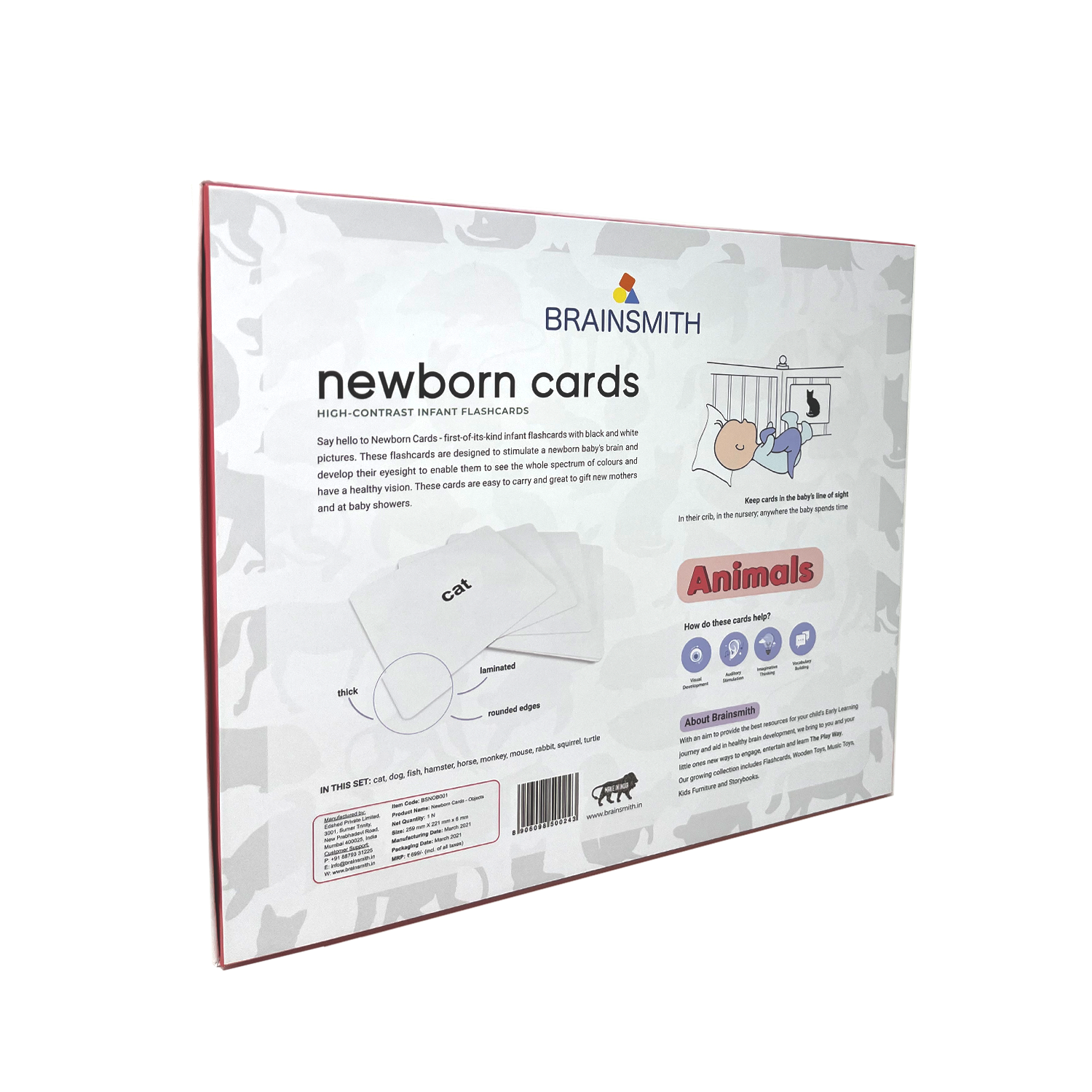 black and white newborn flash cards