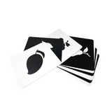 black and white high contrast flashcards