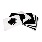 black and white high contrast new born cards