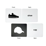 black and white high contrast infant flashcards