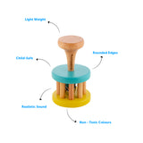 wooden bell rattle for baby