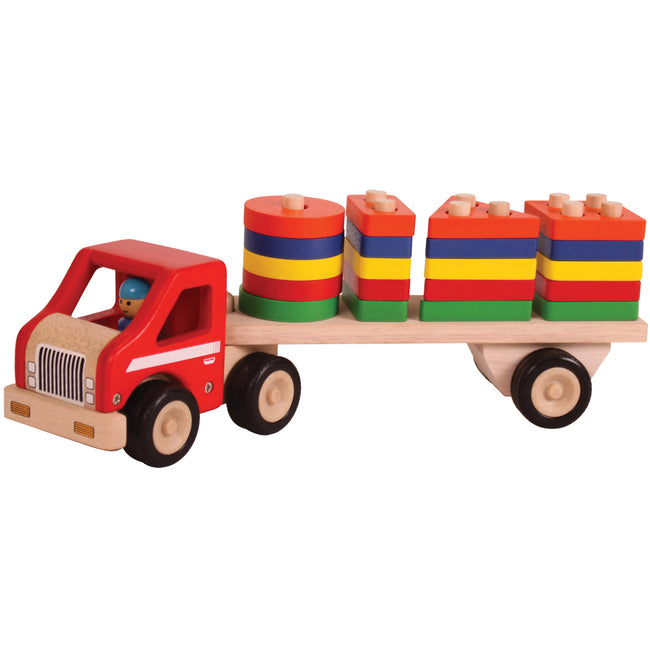 Shape sorting truck, wooden toy